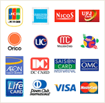 取扱いクレジットカードの一覧